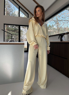 Żółty dwuczęściowy komplet dresowy